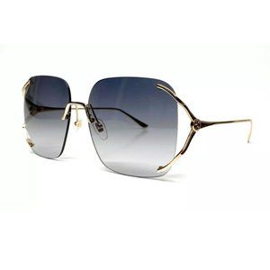 Gucci Women's Gold Grey Gradient Sunglasses